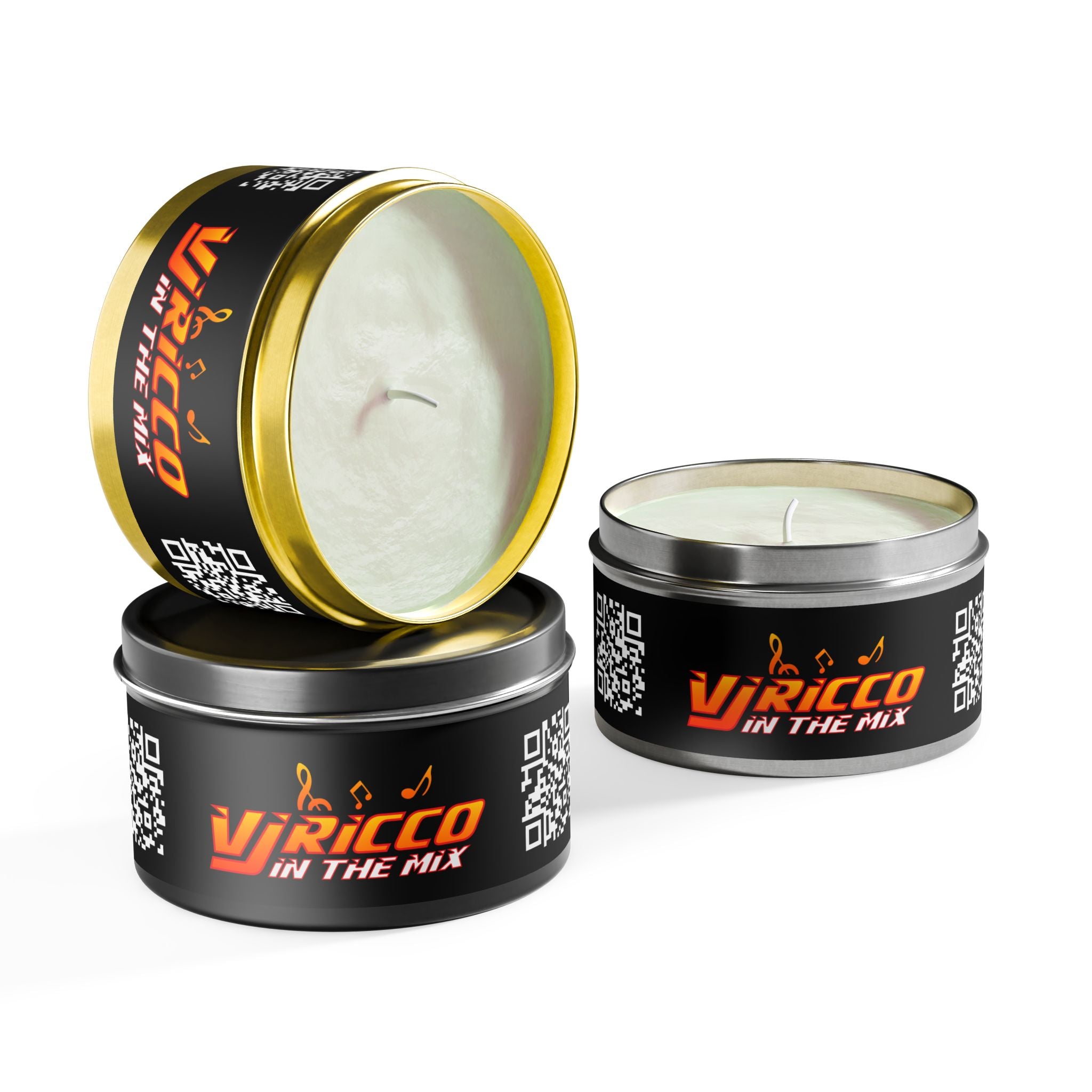 "VJ Ricco" -Themed Tin Candle - Perfect for Relaxation and Gifting